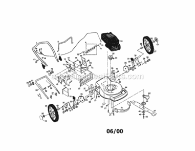 Page A Diagram and Parts List for 917377390  Craftsman Lawn Mower