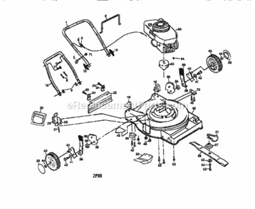 Page A Diagram and Parts List for 917377400  Craftsman Lawn Mower