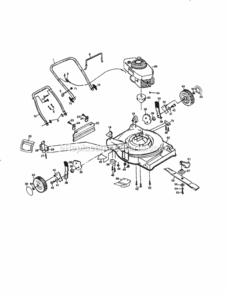 Page B Diagram and Parts List for 917377401  Craftsman Lawn Mower