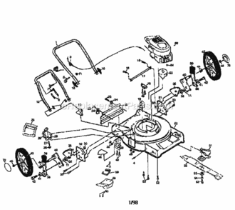 Page A Diagram and Parts List for 91737742A  Craftsman Lawn Mower