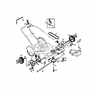 Page C Diagram and Parts List for 917377430  Craftsman Lawn Mower
