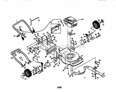 Page A Diagram and Parts List for 917377531  Craftsman Lawn Mower