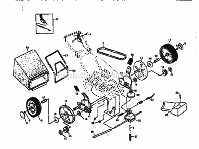 Page B Diagram and Parts List for 917377531  Craftsman Lawn Mower