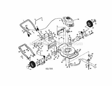 Page A Diagram and Parts List for 917377545  Craftsman Lawn Mower