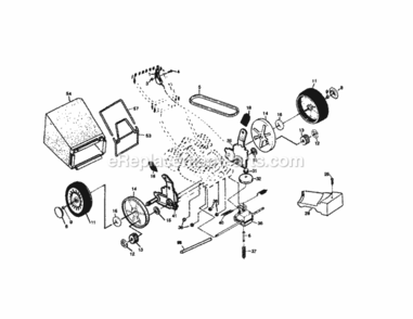 Page B Diagram and Parts List for 917377545  Craftsman Lawn Mower