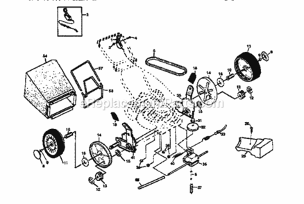 Page B Diagram and Parts List for 917377550  Craftsman Lawn Mower