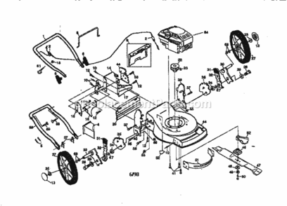 Page A Diagram and Parts List for 917377552  Craftsman Lawn Mower