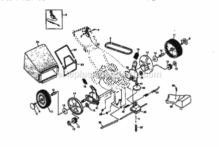 Page B Diagram and Parts List for 917377552  Craftsman Lawn Mower