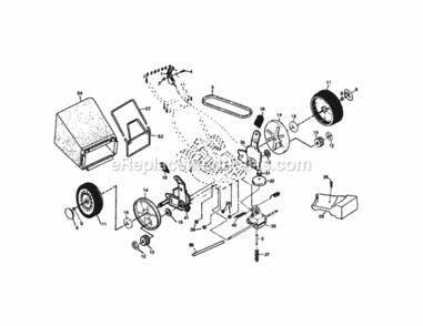 Part Location Diagram of 166070 Craftsman Grassbag And T