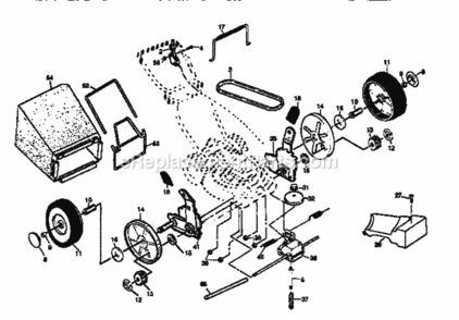 Page C Diagram and Parts List for 917377570  Craftsman Lawn Mower