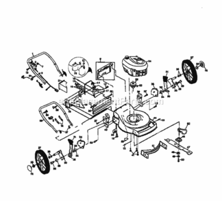 Page B Diagram and Parts List for 917377572  Craftsman Lawn Mower