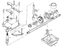 Gear Case Diagram and Parts List for 917377590  Craftsman Lawn Mower