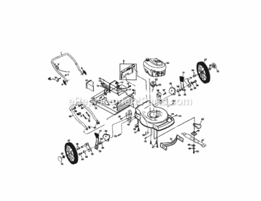 Page B Diagram and Parts List for 917377593  Craftsman Lawn Mower