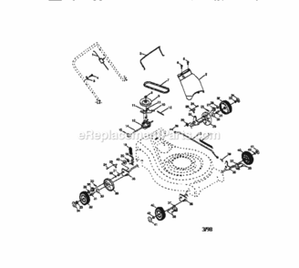 Page B Diagram and Parts List for 917377610  Craftsman Lawn Mower