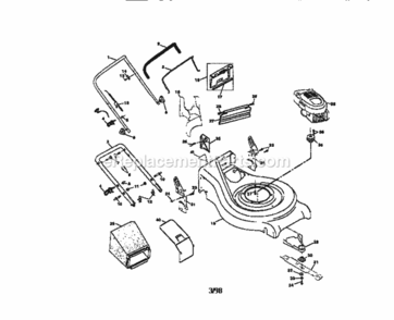 Page A Diagram and Parts List for 917377620  Craftsman Lawn Mower