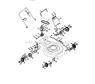 Page B Diagram and Parts List for 917377621  Craftsman Lawn Mower