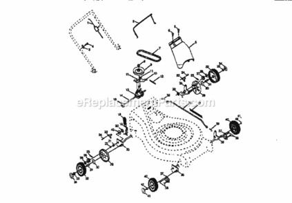 Page B Diagram and Parts List for 917377630  Craftsman Lawn Mower