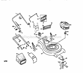 Page A Diagram and Parts List for 917377641  Craftsman Lawn Mower