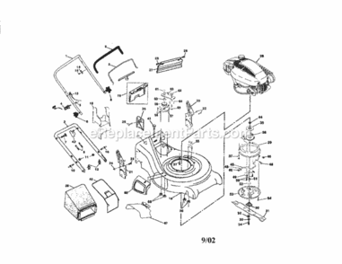 Page A Diagram and Parts List for 917377651  Craftsman Lawn Mower