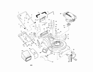 Page A Diagram and Parts List for 917377680  Craftsman Lawn Tractor