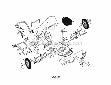 Page A Diagram and Parts List for 917377690  Craftsman Lawn Mower