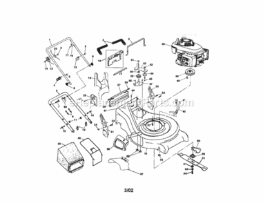 Part Location Diagram of 181735 Craftsman Owners Manual