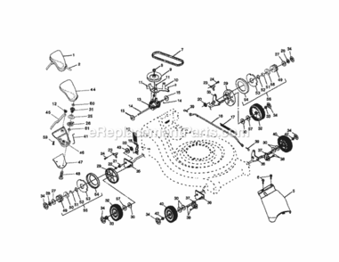 Page B Diagram and Parts List for 917377700  Craftsman Lawn Tractor