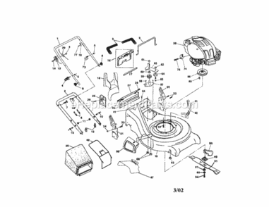 Page A Diagram and Parts List for 917377710  Craftsman Lawn Tractor