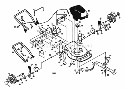 Page A Diagram and Parts List for 917377730  Craftsman Lawn Mower