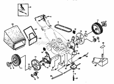 Page B Diagram and Parts List for 917377730  Craftsman Lawn Mower