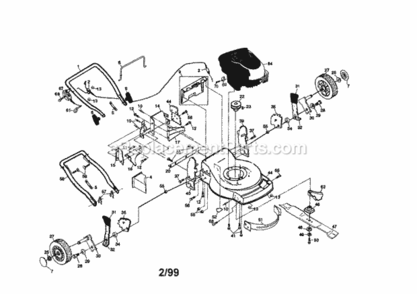 Page A Diagram and Parts List for 917377731  Craftsman Lawn Mower