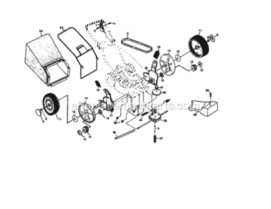 Page B Diagram and Parts List for 917377750  Craftsman Lawn Mower
