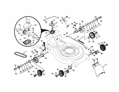 Page B Diagram and Parts List for 917377783  Craftsman Lawn Tractor