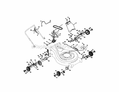 Page B Diagram and Parts List for 917377810  Craftsman Lawn Tractor