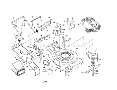 Page A Diagram and Parts List for 917377823  Craftsman Lawn Tractor