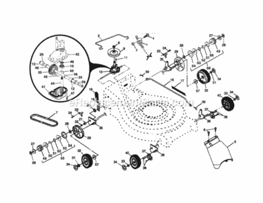Page B Diagram and Parts List for 917377823  Craftsman Lawn Tractor