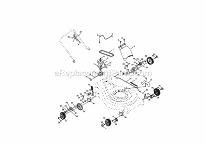 Page B Diagram and Parts List for 917377910  Craftsman Lawn Tractor