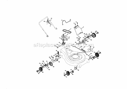 Page B Diagram and Parts List for 917377911  Craftsman Lawn Tractor