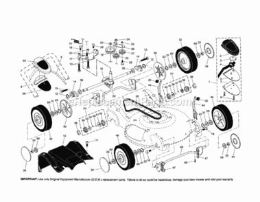 Page B Diagram and Parts List for 917377941  Craftsman Lawn Tractor