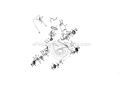 Part Location Diagram of 166388 Craftsman Transaxle