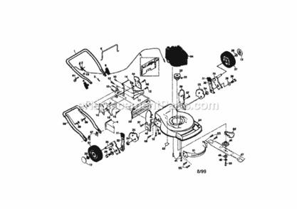 Page A Diagram and Parts List for 917377980  Craftsman Lawn Mower