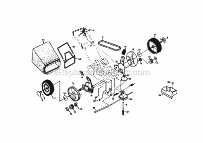 Page B Diagram and Parts List for 917377980  Craftsman Lawn Mower