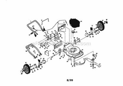 Page A Diagram and Parts List for 917377990  Craftsman Lawn Mower