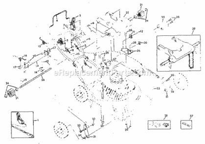 Part Location Diagram of 48090 Craftsman Cable Kit
