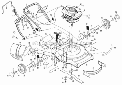 Page A Diagram and Parts List for 917378040  Craftsman Lawn Mower