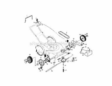 Page B Diagram and Parts List for 917378071  Craftsman Lawn Mower