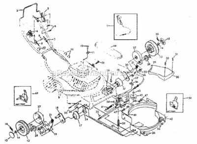 Part Location Diagram of 48039 Craftsman Gear Case