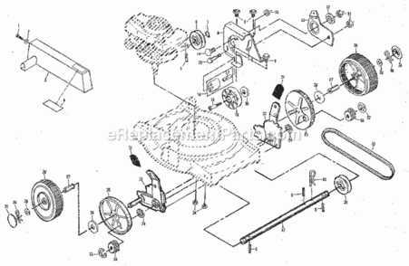 Page B Diagram and Parts List for 917378151  Craftsman Lawn Mower