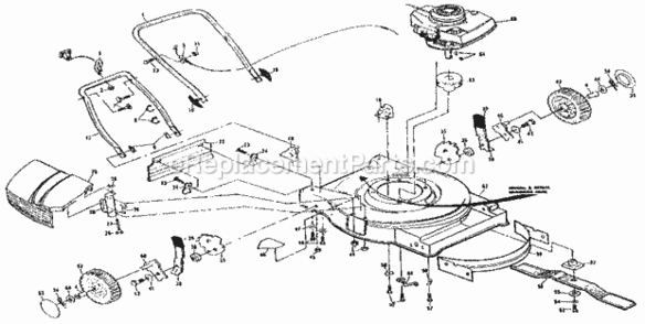 Page B Diagram and Parts List for 917378170  Craftsman Lawn Tractor