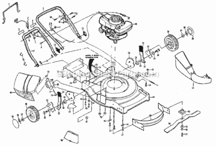 Page A Diagram and Parts List for 917378190  Craftsman Lawn Mower